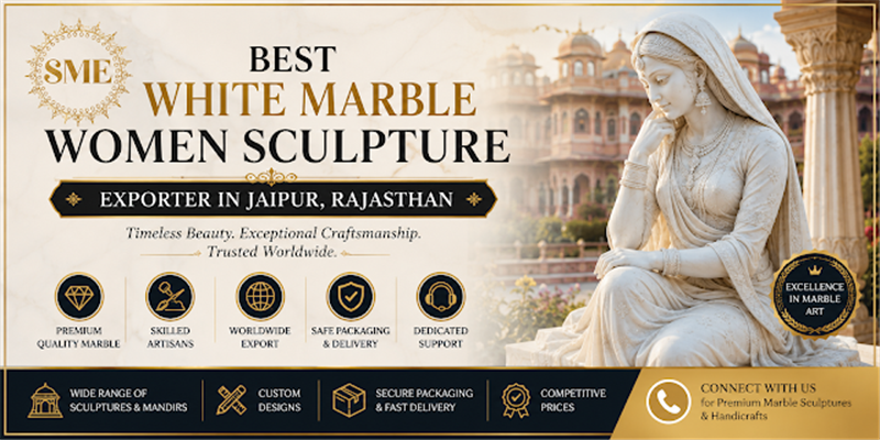 
													Best White Marble Women Sculpture Exporter in Jaipur, Rajasthan